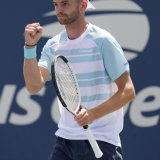 Très belle victoire pour Jérôme Kym KEYSTONE/AP/Seth Wenig